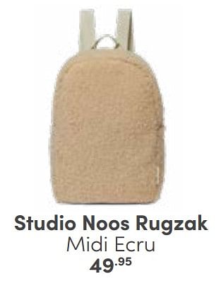 Aanbiedingen Studio noos rugzak midi ecru - Studio Noos - Geldig van 30/04/2023 tot 13/05/2023 bij Baby & Tiener Megastore