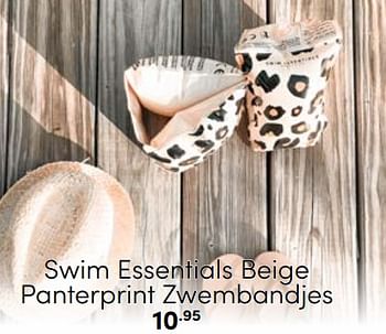 Aanbiedingen Swim essentials beige panterprint zwembandjes - Swim Essentials - Geldig van 30/04/2023 tot 13/05/2023 bij Baby & Tiener Megastore