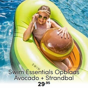 Aanbiedingen Swim essentials opblaas avocado + strandbal - Swim Essentials - Geldig van 30/04/2023 tot 13/05/2023 bij Baby & Tiener Megastore