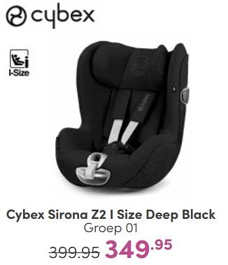 Aanbiedingen Cybex sirona z2 i size deep black - Cybex - Geldig van 30/04/2023 tot 06/05/2023 bij Baby & Tiener Megastore
