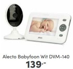 Aanbiedingen Alecto babyfoon wit dvm-140 - Alecto - Geldig van 30/04/2023 tot 06/05/2023 bij Baby & Tiener Megastore