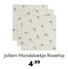 Aanbiedingen Jollein monddoekje rosehip - Jollein - Geldig van 30/04/2023 tot 06/05/2023 bij Baby & Tiener Megastore