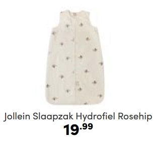 Aanbiedingen Jollein slaapzak hydrofiel rosehip - Jollein - Geldig van 30/04/2023 tot 06/05/2023 bij Baby & Tiener Megastore
