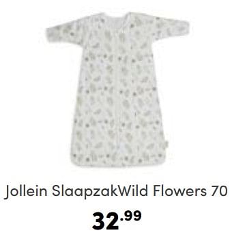 Aanbiedingen Jollein slaapzakwild flowers - Jollein - Geldig van 30/04/2023 tot 06/05/2023 bij Baby & Tiener Megastore