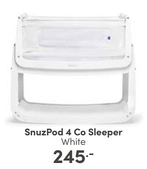 Aanbiedingen Snuzpod 4 co sleeper white - SNÃœZ - Geldig van 30/04/2023 tot 06/05/2023 bij Baby & Tiener Megastore