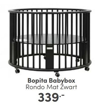 Aanbiedingen Bopita babybox rondo mat zwart - Bopita - Geldig van 30/04/2023 tot 06/05/2023 bij Baby & Tiener Megastore