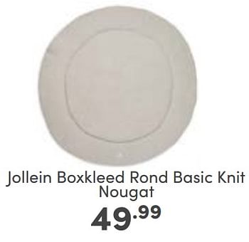 Aanbiedingen Jollein boxkleed rond basic knit nougat - Jollein - Geldig van 30/04/2023 tot 06/05/2023 bij Baby & Tiener Megastore