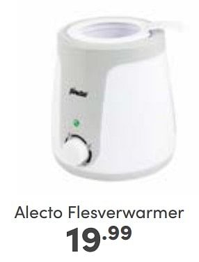 Aanbiedingen Alecto flesverwarmer - Alecto - Geldig van 30/04/2023 tot 06/05/2023 bij Baby & Tiener Megastore