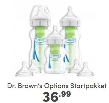 Aanbiedingen Dr. brown’s options startpakket - DrBrown's - Geldig van 30/04/2023 tot 06/05/2023 bij Baby & Tiener Megastore