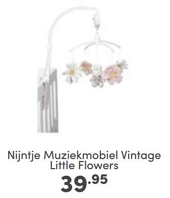 Aanbiedingen Nijntje muziekmobiel vintage little flowers - Nijntje - Geldig van 30/04/2023 tot 06/05/2023 bij Baby & Tiener Megastore