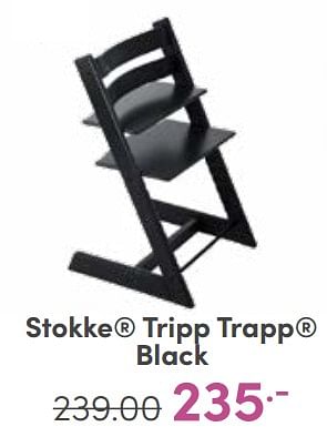 Aanbiedingen Stokke tripp trapp black - Stokke - Geldig van 30/04/2023 tot 06/05/2023 bij Baby & Tiener Megastore