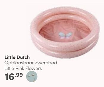 Aanbiedingen Little dutch opblaasbaar zwembad little pink flowers - Little Dutch - Geldig van 30/04/2023 tot 06/05/2023 bij Baby & Tiener Megastore