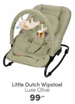 Aanbiedingen Little dutch wipstoel luxe olive - Little Dutch - Geldig van 30/04/2023 tot 06/05/2023 bij Baby & Tiener Megastore