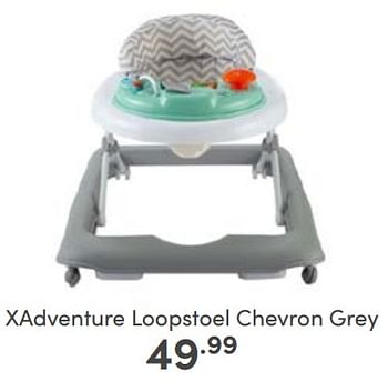 Aanbiedingen Xadventure loopstoel chevron grey - Xadventure - Geldig van 30/04/2023 tot 06/05/2023 bij Baby & Tiener Megastore