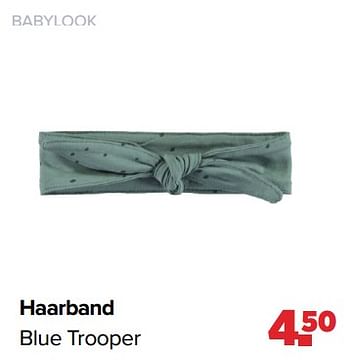 Aanbiedingen Babylook haarband blue trooper - Baby look - Geldig van 01/05/2023 tot 03/06/2023 bij Baby-Dump