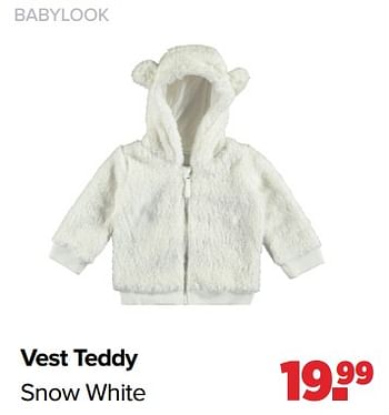 Aanbiedingen Babylook vest teddy snow white - Baby look - Geldig van 01/05/2023 tot 03/06/2023 bij Baby-Dump