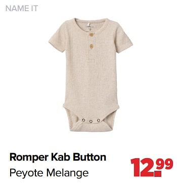 Aanbiedingen Name it romper kab button peyote melange - Name-IT - Geldig van 01/05/2023 tot 03/06/2023 bij Baby-Dump