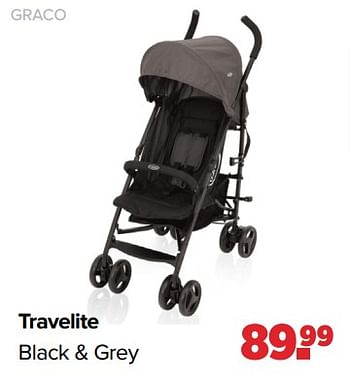 Aanbiedingen Graco travelite black + grey - Graco - Geldig van 01/05/2023 tot 03/06/2023 bij Baby-Dump