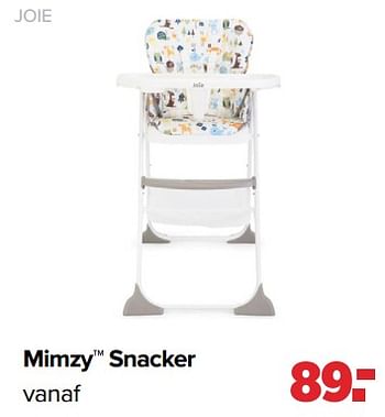 Aanbiedingen Joie mimzy snacker - Joie - Geldig van 01/05/2023 tot 03/06/2023 bij Baby-Dump