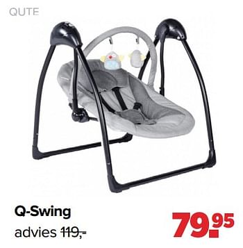 Aanbiedingen Qute q-swing - Qute  - Geldig van 01/05/2023 tot 03/06/2023 bij Baby-Dump