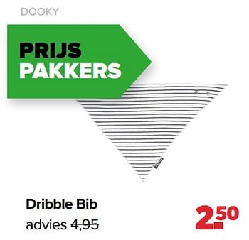 Aanbiedingen Dooky dribble bib - Dooky - Geldig van 01/05/2023 tot 03/06/2023 bij Baby-Dump