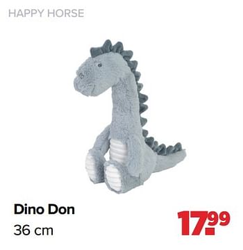 Aanbiedingen Happy horse dino don - Happy Horse - Geldig van 01/05/2023 tot 03/06/2023 bij Baby-Dump