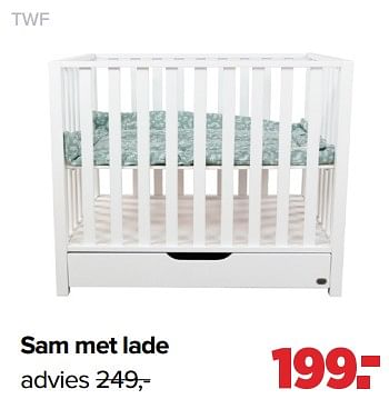 Aanbiedingen Twf sam met lade - TWF - Geldig van 01/05/2023 tot 03/06/2023 bij Baby-Dump