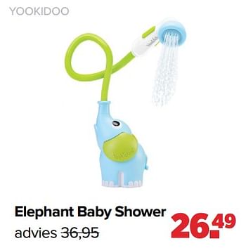 Aanbiedingen Yookidoo elephant baby shower - Yookidoo - Geldig van 01/05/2023 tot 03/06/2023 bij Baby-Dump