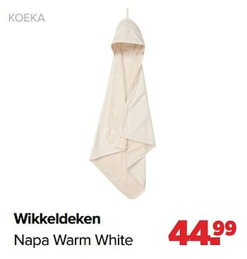 Aanbiedingen Koeka wikkeldeken napa warm white - Koeka - Geldig van 01/05/2023 tot 03/06/2023 bij Baby-Dump