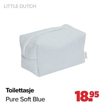 Aanbiedingen Little dutch toilettasje pure soft blue - Little Dutch - Geldig van 01/05/2023 tot 03/06/2023 bij Baby-Dump