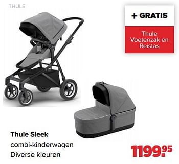 Aanbiedingen Thule sleek combi-kinderwagen - Thule - Geldig van 01/05/2023 tot 03/06/2023 bij Baby-Dump