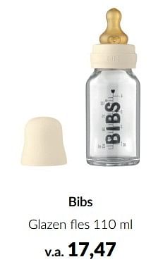 Aanbiedingen Bibs glazen fles - Bibs - Geldig van 10/04/2023 tot 15/05/2023 bij Babypark