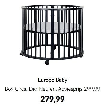 Aanbiedingen Europe baby box circa - Europe baby - Geldig van 10/04/2023 tot 15/05/2023 bij Babypark