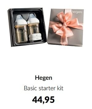 Aanbiedingen Hegen basic starter kit - Hegen - Geldig van 10/04/2023 tot 15/05/2023 bij Babypark