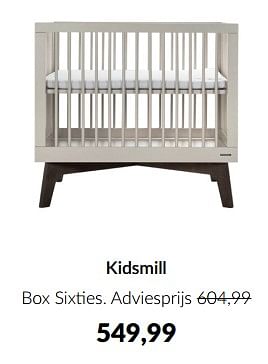 Aanbiedingen Kidsmill box sixties - Kidsmill - Geldig van 10/04/2023 tot 15/05/2023 bij Babypark