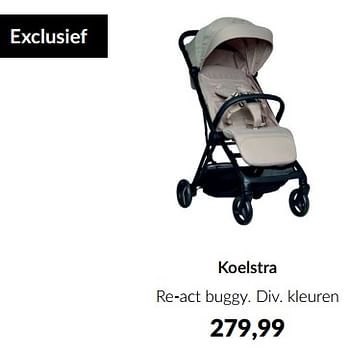 Aanbiedingen Koelstra re-act buggy - Koelstra - Geldig van 10/04/2023 tot 15/05/2023 bij Babypark