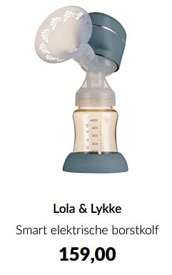 Aanbiedingen Lola + lykke smart elektrische borstkolf - Lola &amp; Lykke - Geldig van 10/04/2023 tot 15/05/2023 bij Babypark