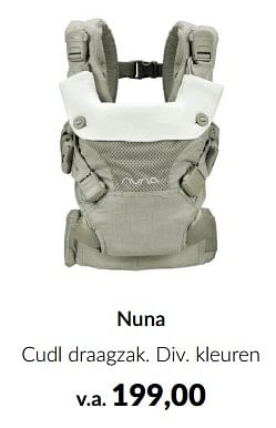 Aanbiedingen Nuna cudl draagzak - Nuna - Geldig van 10/04/2023 tot 15/05/2023 bij Babypark