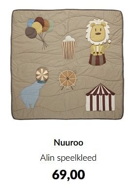 Aanbiedingen Nuuroo alin speelkleed - Nuuroo - Geldig van 10/04/2023 tot 15/05/2023 bij Babypark
