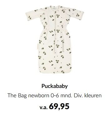 Aanbiedingen Puckababy the bag newborn - Puckababy - Geldig van 10/04/2023 tot 15/05/2023 bij Babypark