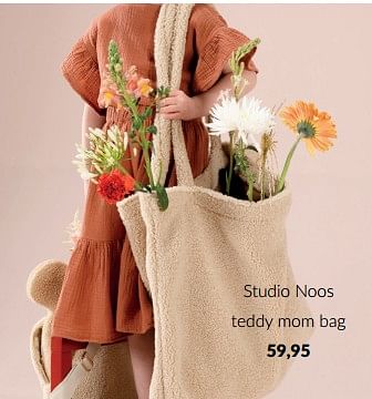 Aanbiedingen Studio noos teddy mom bag - Studio Noos - Geldig van 10/04/2023 tot 15/05/2023 bij Babypark
