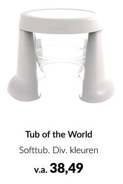 Aanbiedingen Tub of the world softtub - Tub of the World - Geldig van 10/04/2023 tot 15/05/2023 bij Babypark