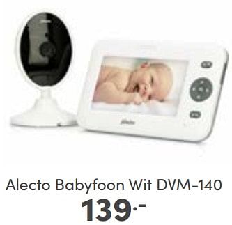 Aanbiedingen Alecto babyfoon wit dvm-140 - Alecto - Geldig van 07/05/2023 tot 13/05/2023 bij Baby & Tiener Megastore