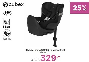 Aanbiedingen Cybex sirona sx2 i size moon black - Cybex - Geldig van 07/05/2023 tot 13/05/2023 bij Baby & Tiener Megastore