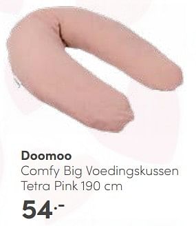 Aanbiedingen Doomoo comfy big voedingskussen tetra pink - Doomoo - Geldig van 07/05/2023 tot 13/05/2023 bij Baby & Tiener Megastore