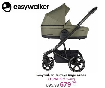 Aanbiedingen Easywalker harvey3 sage green - Easywalker - Geldig van 07/05/2023 tot 13/05/2023 bij Baby & Tiener Megastore