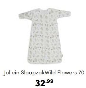 Aanbiedingen Jollein slaapzakwild flowers 70 - Jollein - Geldig van 07/05/2023 tot 13/05/2023 bij Baby & Tiener Megastore