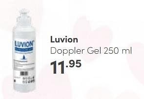 Aanbiedingen Luvion doppler gel - Luvion - Geldig van 07/05/2023 tot 13/05/2023 bij Baby & Tiener Megastore