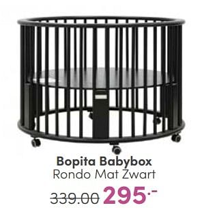 Aanbiedingen Bopita babybox rondo mat zwart - Bopita - Geldig van 07/05/2023 tot 13/05/2023 bij Baby & Tiener Megastore