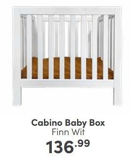 Eervol verschil modder Cabino Cabino baby box finn wit - Promotie bij Baby & Tiener Megastore